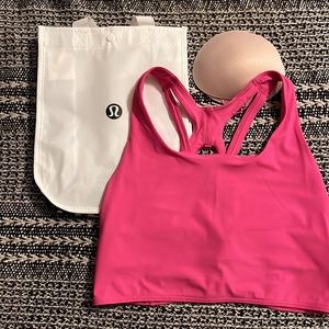 Lululemon Stash It Bra in Sonic Pink, SZ 8, EXCELLENT condition!